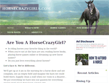 Tablet Screenshot of horsecrazygirls.com